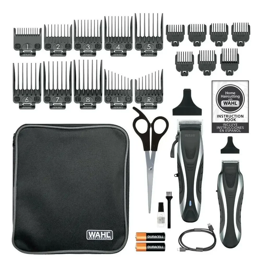 Wahl Li-ION MAX Cordless Haircut & Beard Grooming Kit 17+ Piece USB-C NEW